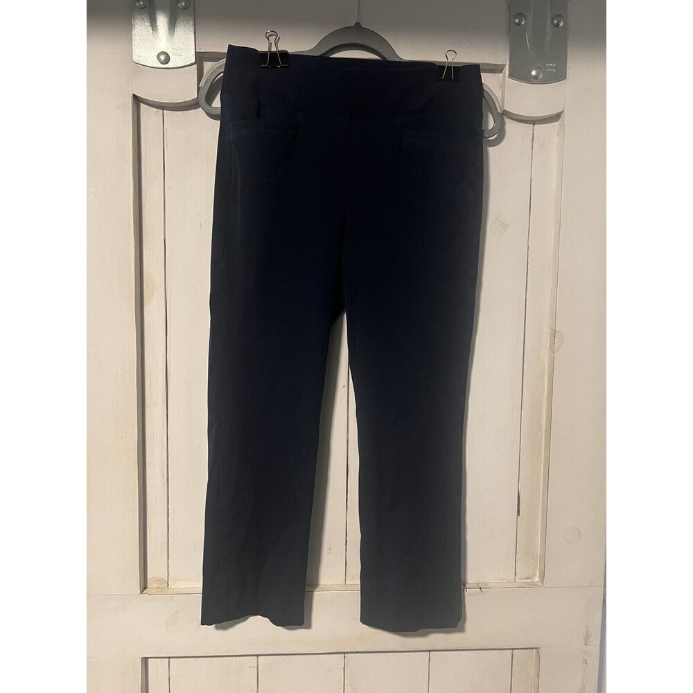 Soft Surroundings Womens Pants Black Stretch Pull Elastic Waistband Comfort XS